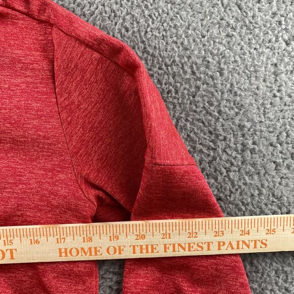 Adidas Hoodie Sweatshirt Womens Medium 12 14 Red Pullover Hooded Athletic EUC - Picture 5 of 12